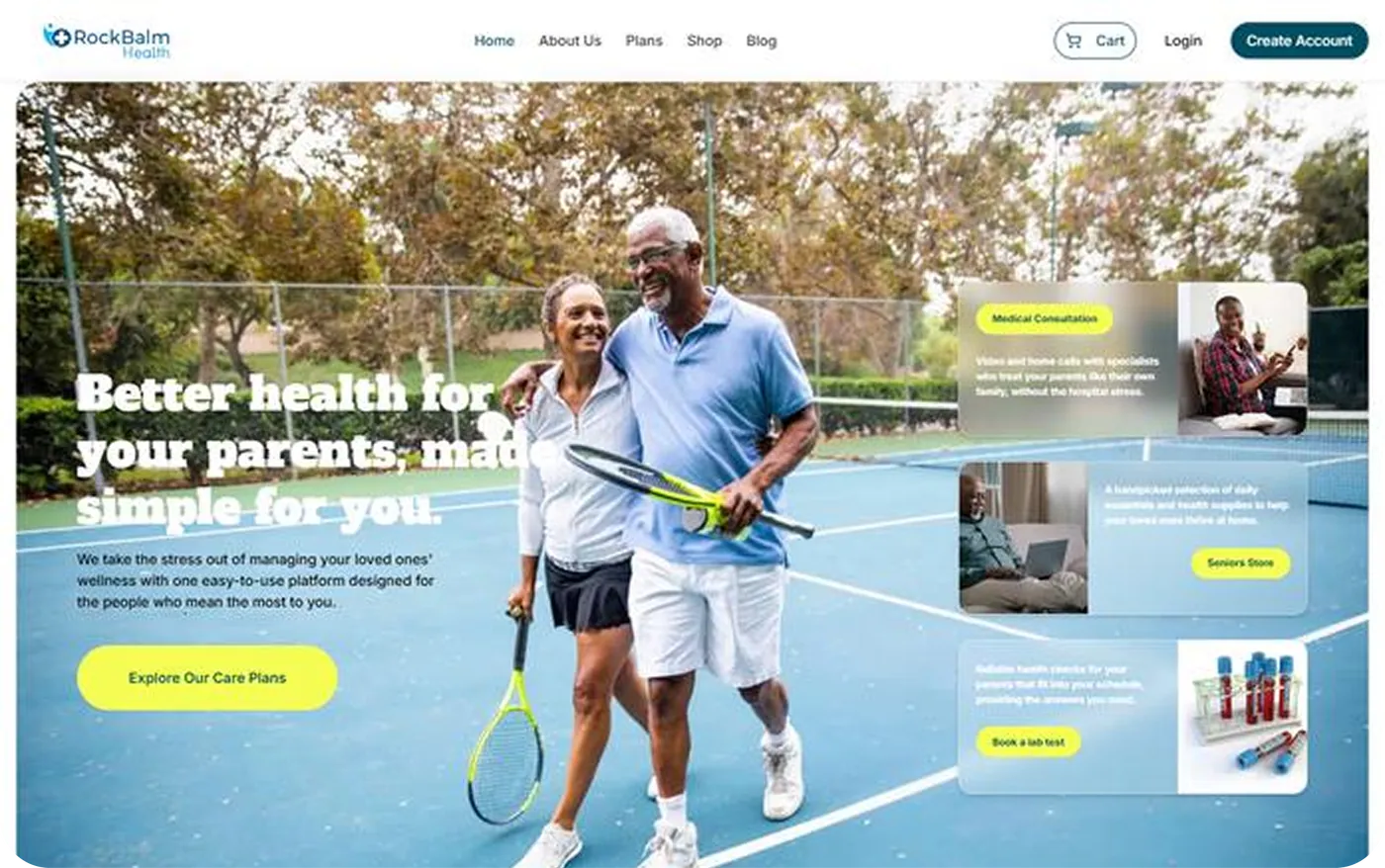 product shot — elderly care platform