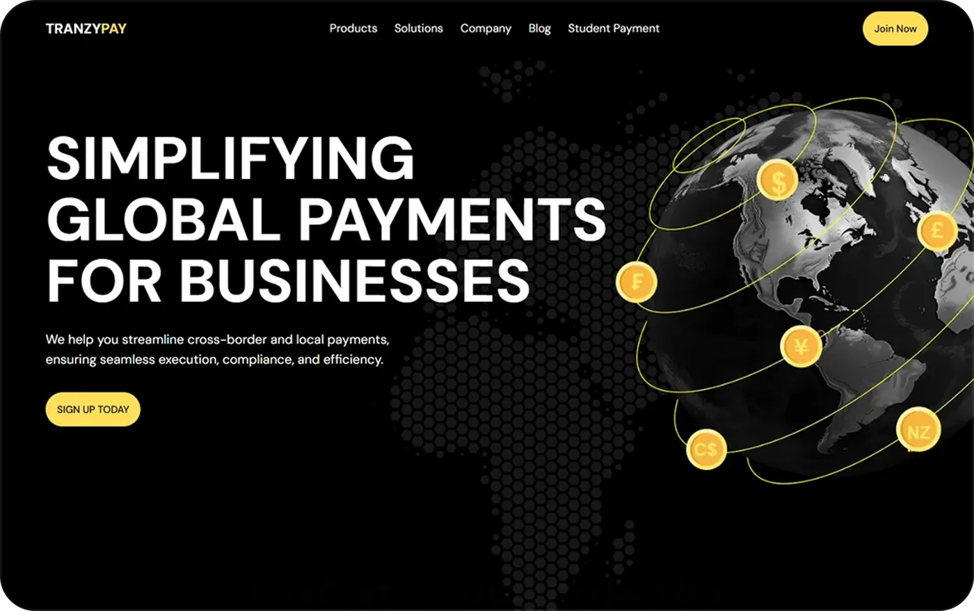 product shot — global payments platform